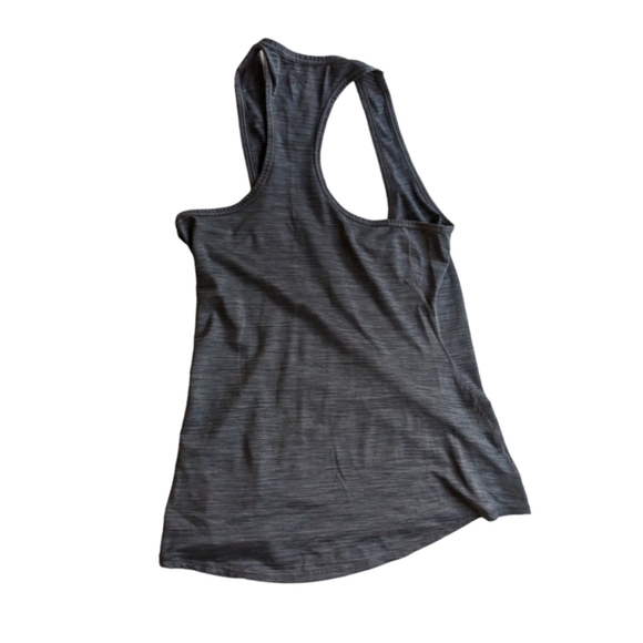 Athleta gray mesh stripe racer back track top size XS good used condition - Picture 4 of 8